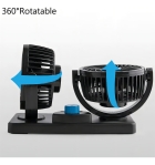 Mini Ventilador Carro Automotivo Portatil 12v Ponta Material Diâmetro 12 cm