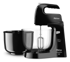 Batedeira Crome Base Cristal Duo Turbo PHI-CROMEBASE-D-P 550W Preta Philco