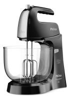 Batedeira Crome Base Cristal Duo Turbo PHI-CROMEBASE-D-P 550W Preta Philco