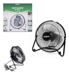 Alfacell Mini Ventilador De Mesa Preto Usb 4 Polegadas