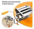 Máquina De Macarrão Espaguete Talharin Lasanha Aço Inox Cor Cor Prateado