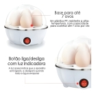 Cozedor De Ovos Aquecedor Ovos Port&aacute;til Pr&aacute;tico Cozinha Cor Branco