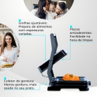 Mega Grill Asteria Mallory Em Inox C/ Abertura 180&ordm; E 1270w