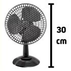 Ventilador De Mesa E Parede Personal Fan Fame 20w Preto 3 Pás Diâmetro 18cm