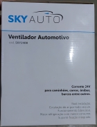 Ventilador Automotivo 8 Pol 20 Cm Trailer Caminhão Carro Cor Azul
