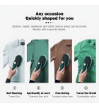 Mini Ferro El&eacute;trico Port&aacute;til Molhado E Seco Dobr&aacute;vel Cor Verde