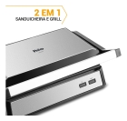 Grill Philco 2 Em 1 Pgr32 Chapa Com Abertura 180° Cor Preto com Inox