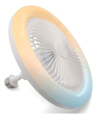 Ventilador Teto Compacto: L&acirc;mpada Ventilador Teto Led