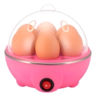 Cozedor De Ovos Portátil Elétrico Cozinha A Vapor Cor Rosa