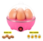 Cozedor De Ovos Portátil Elétrico Cozinha A Vapor Cor Rosa