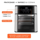 Fritadeira Air Fryer Forno Oven 12L, Mondial, 2000W - AFON-12L-BI