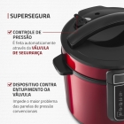 Panela De Pressão Elétrica Digital 6l Mondial Vermelho Pe-60-6l-I