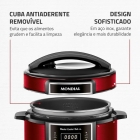 Panela De Pressão Elétrica Digital 6l Mondial Vermelho Master Cooker