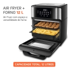 Fritadeira Air Fryer Forno Oven 12L Mondial 2000W AFON-12L-BI-BC