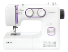 Máquina Costura Lanmax Lm-300 Eletrônica 24 Pontos - Cor Branco c/ Lilás