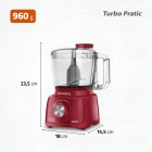Mini Processador Turbo Pratic, Mondial, 300W - MP-16-R
