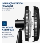 Ventilador de Mesa 40cm Turbo Mondial 140W NVT-40-8P-B