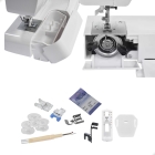 Máquina Costura Lanmax Lm-320 Eletrônica C/ Painel - Cor Branco c/ verde