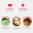 Mini Processador 500ml Lâminas Inox -vermelho 120w Kian -