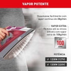 Ferro A Vapor Elétrico Arno Steamgliss Fsgc Cor Rosa