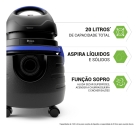 Aspirador De &Aacute;gua E P&oacute; Philco 1500w 20l Pas80 Cor Preto