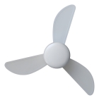 Vent Teto Fenix Led Br 3p Inj Br C/r Inv Bivolt Ventisol 96 Cm 60 Branco Br Plástico 3