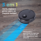 Smart Robô Aspirador Wi-fi 3 Em 1 Varre, Aspira, Passa Pano, Autolimpante, Mapeamento Inteligente, Retorna Para A Base, Comando De Voz E Aplicativo