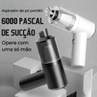 Top House Aspirador Portátil Automotivo Potente 100 mL Recarregável Cor Preto