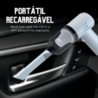 Top House Aspirador Portátil Automotivo Potente 100 mL Recarregável Cor Preto