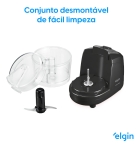Mini Processador Elgin Turbo Press 150w Preto 110v Preto