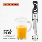 Mixer Turbo Inox Mondial Preto 500W M-16-bi