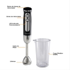 Mixer Hamilton Beach Aswe-013 8 Velocidades 600ml 800w- Cor Preto/Prata