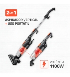 Aspirador De Pó Vertical Turbo Cycle Mondial Preto AP-35