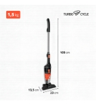 Aspirador De Pó Vertical Turbo Cycle Mondial Preto AP-35