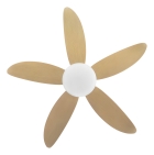 Ventilador De Teto Selene 5 Pás Inverter Estrutura Branco Pás Marrom Diâmetro 1042 Mm Frequência 50 Hz Material Das Pás Plástico