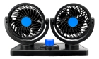 Mini Ventilador Duplo Interno Para Carro 2 Velocidades 12v