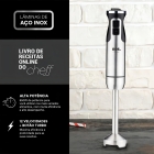 Mixer Eos 850w Turbo Inox E Preto Turbo Emx04