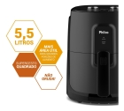 Air Fryer Philco 5,5l Cesto Quadrado 1500w Paf55a Cor Preto
