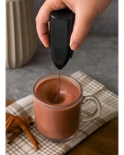 Mini Mixer Elétrico De Inox E Plástico Preto - Lyor