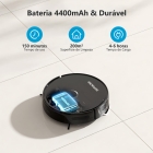 Robô Aspirador e Lavador Inteligente Ropvacnic S1 7000PA WiFi Automático Preto