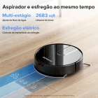 Robô Aspirador e Lavador Inteligente Ropvacnic S1 7000PA WiFi Automático Preto