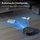 Robô Aspirador e Lavador Inteligente Ropvacnic S1 7000PA WiFi Automático Preto