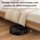 Robô Aspirador e Lavador Inteligente Ropvacnic S1 7000PA WiFi Automático Preto