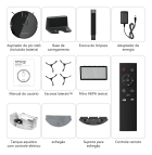 Robô Aspirador e Lavador Inteligente Ropvacnic S1 7000PA WiFi Automático Preto