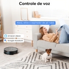 Robô Aspirador e Lavador Inteligente Ropvacnic S1 7000PA WiFi Automático Preto