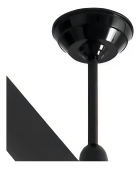 Ventilador Teto Loren-sid Diplomata Lumi M3 3 Pás Preto 220v