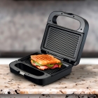Sanduicheira E Grill Hq 750w Antiaderente Inx Hq-sg001 127v