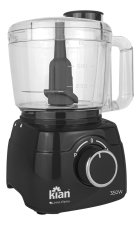 Processador De Alimentos Turbo Kian Lâminas Em Inox 350w Cor Preto