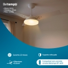 Ventilador de Teto Lustre Borda Infinita Pás MDF LED Amarelado 3000K Beltempo Mira