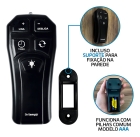 Kit Ventilador De Teto Pás De Mdf Branco/Branco Led 3000k Mira + Controle Remoto Bt-600 Preto Beltempo